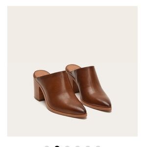 FRYE FYNN MULE Cognac/brown leather mule